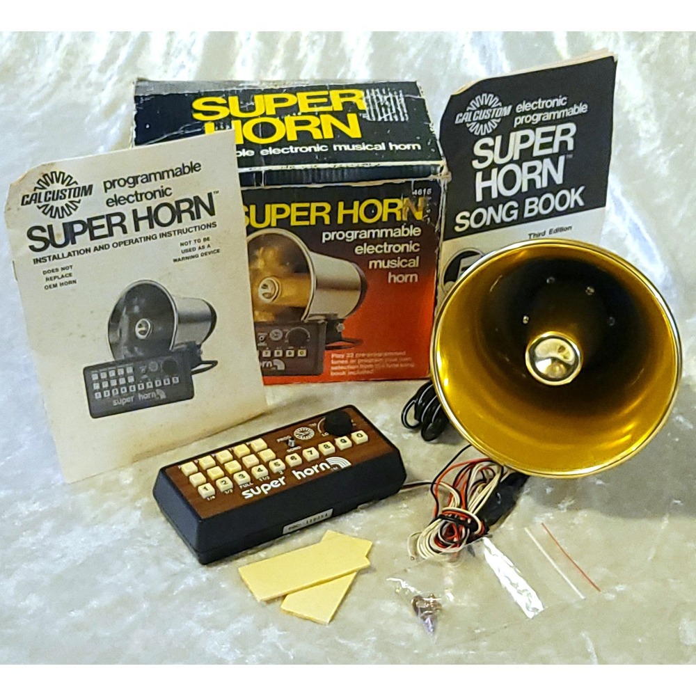 Vtg Super Car Horn Programmable Musical 50+ College Fight Songs Kit Cal Custom